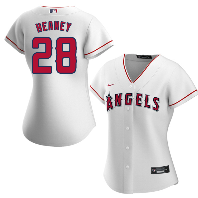Nike Women #28 Andrew Heaney Los Angeles Angels Baseball Jerseys Sale-White